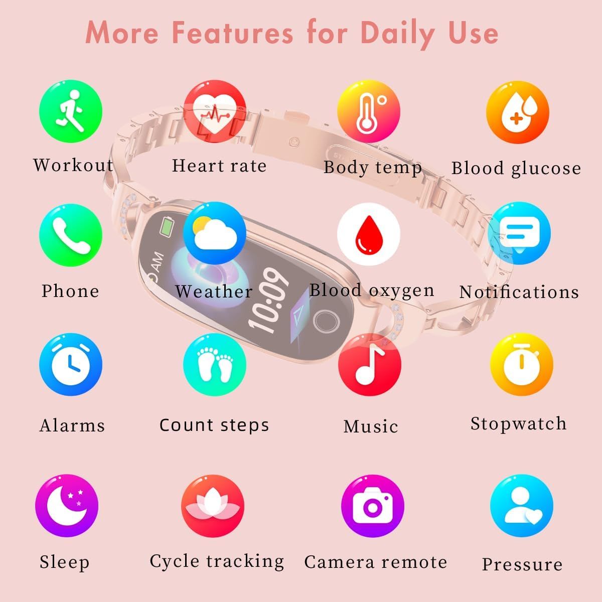 2025 New Health Guardian Smart Watch 1.1" HD - Answer/Call & Blood Oxygen/BP Monitor, IP67 Showerproof Fitness Tracker , 24/7 Heart Rate Sleep Pedometer