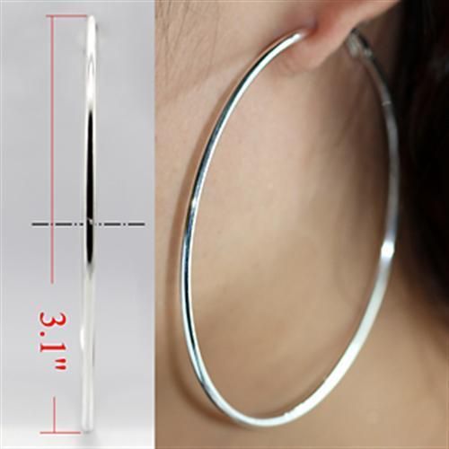 Silver Brass Hoop Earrings – Sleek Everyday Statement Jewelry