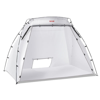 Portable Paint Booth, Larger Spray Paint Tent with Built-in Floor & Mesh Screen, Painting Tent Station for Furniture DIY Hobby Tool, 7.5x5.2x5.2ft Spray Paint Shelter