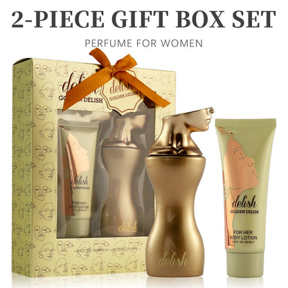 Women's Eau de Parfum & Body Lotion Gift Set — Floral Fruity Gourmand Fragrance 2-Piece