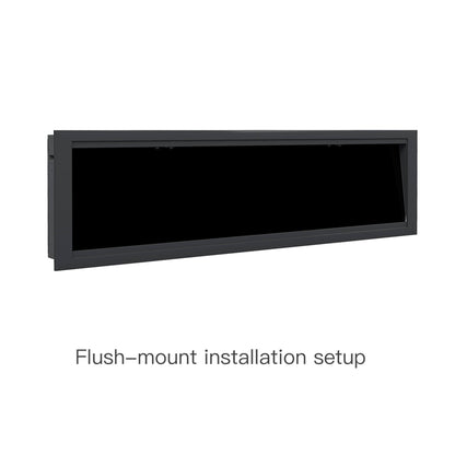 Dynasty Allegro 76-Inch Black Smart Linear Electric Fireplace [DY-BFM76] (SAK56392)