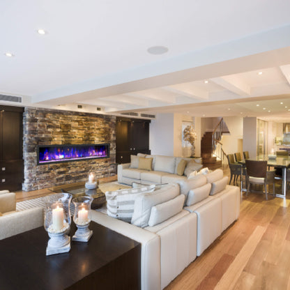 Dynasty Cascade 82-Inch Recessed Linear Electric Fireplace [DY-BTX82] (SAK30567)