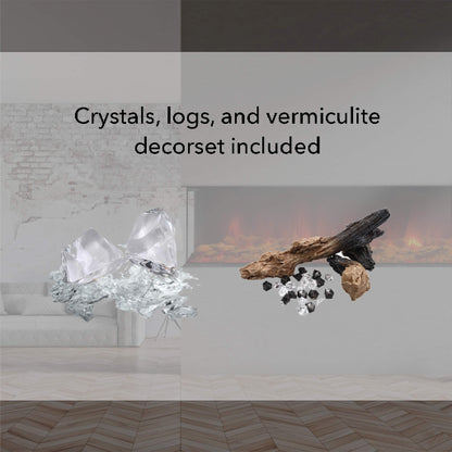 Dynasty Melody 35-Inch Multi-Sided Smart Electric Fireplace With Auto Shut Off [DY-BTS35] (SAK87490)