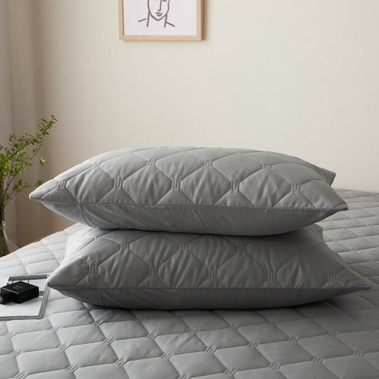 Pure Cotton Quilted Pillow Protective Cover