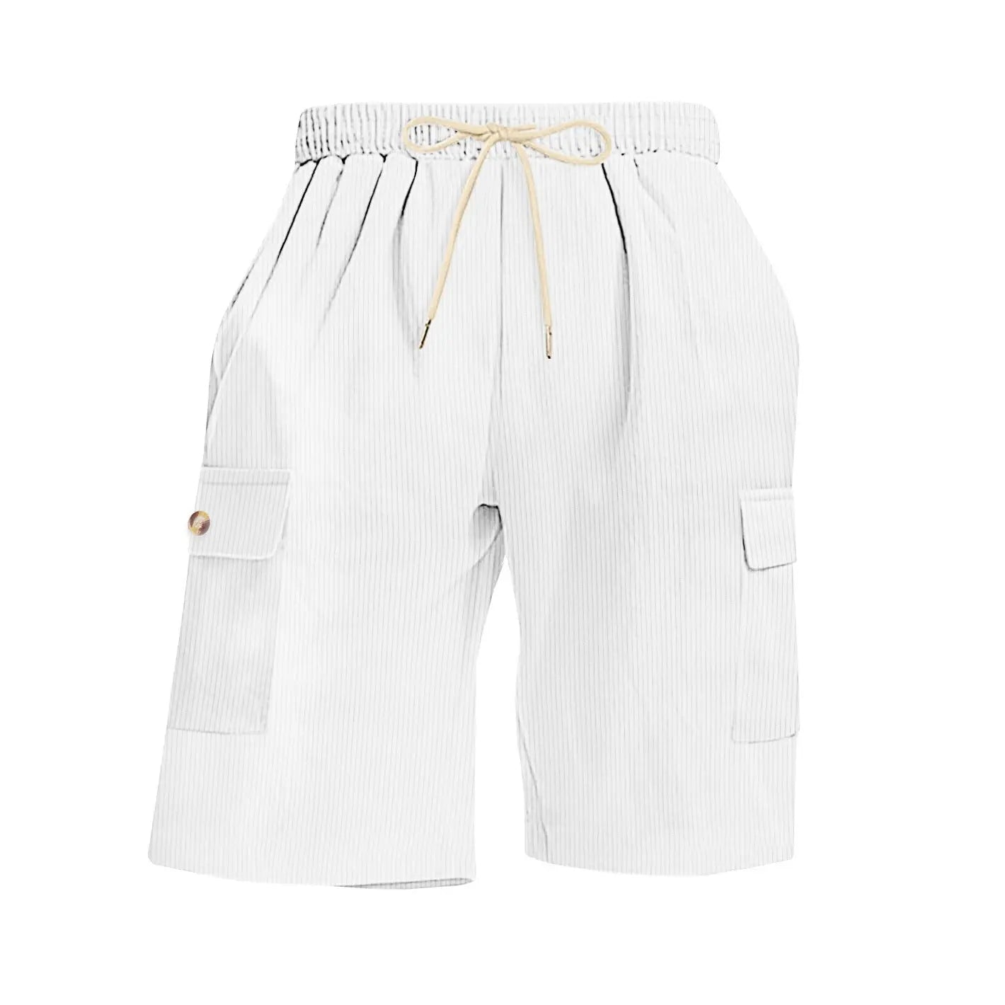 Mens Corduroy Multi-Pocket Shorts For Sports