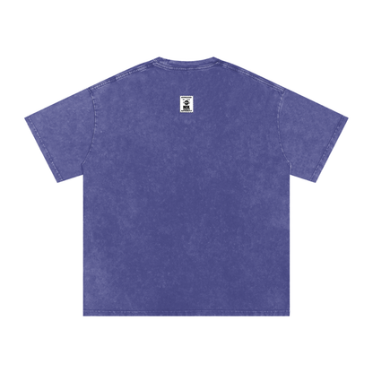 Maneater - Snow Washed Oversized Cotton T-Shirt