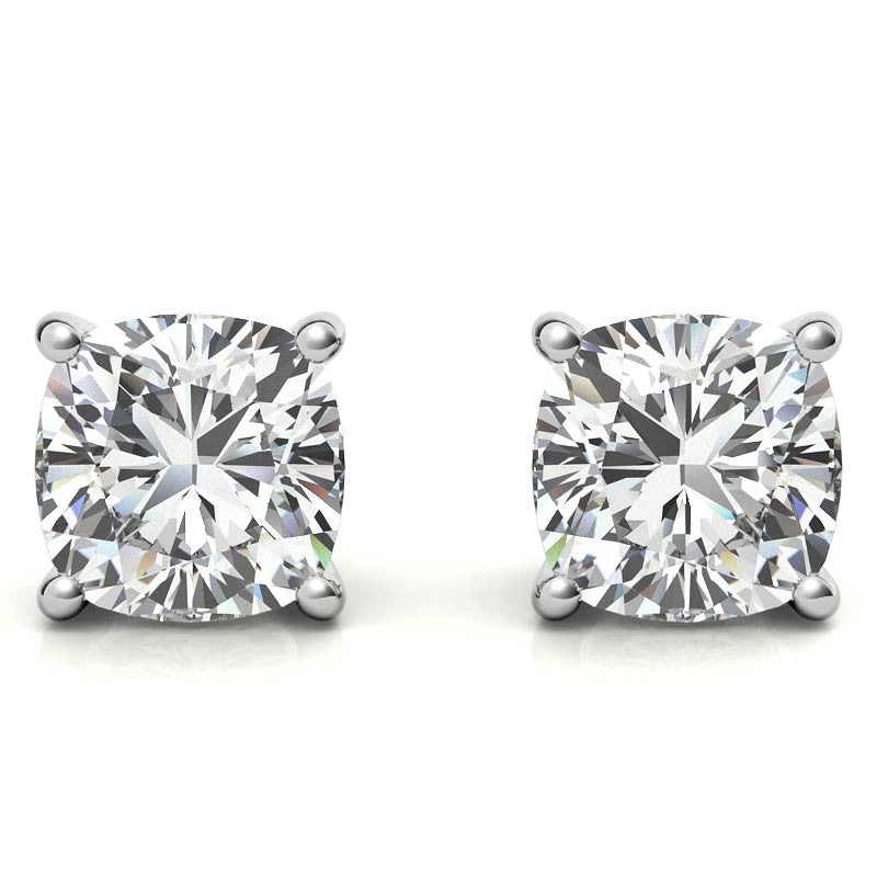 1.50 CTW Lab-Grown Diamond Stud Earrings – G/VS Clarity, 14k Gold Over Sterling Silver, White or Yellow Gold