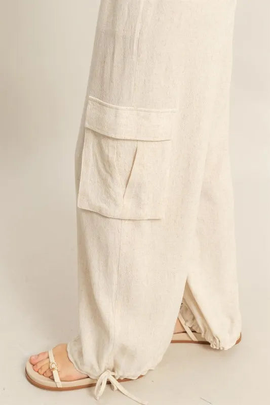 HYFVE Crop Top and Cargo Pants Set