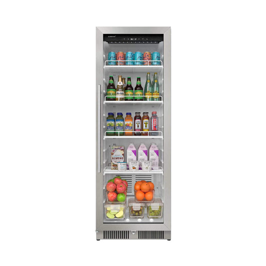 Edgestar 22-Inch 10.1 Cubic Feet Commercial Beverage Merchandiser With Temperature Alarm and Reversible Door [VBM101SS] (SAK45983)