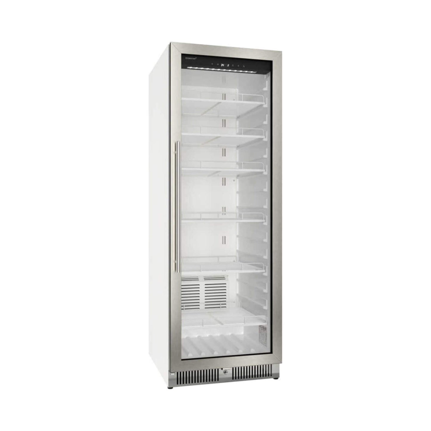Edgestar 24-Inch 13.7 Cubic Feet Commercial Beverage Merchandiser With Temperature Alarm And Reversible Door [VBM131SS] (SAK62395)