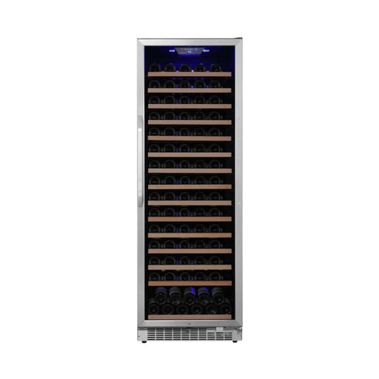 Edgestar 24-Inch Wide 151 Bottle Capacity Freestanding Single Zone Wine Cooler With Even Cooling Technology (SAK30756)