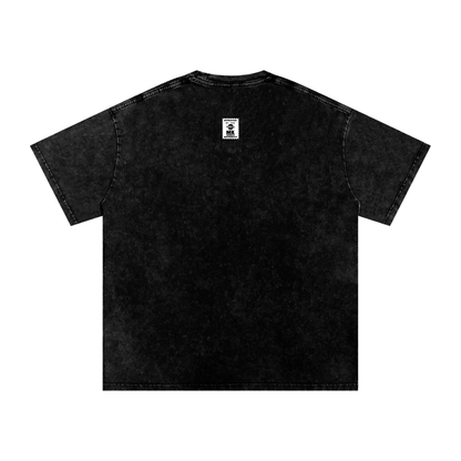 Maneater - Snow Washed Oversized Cotton T-Shirt