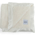 Classic Chenille Baby Blanket with Satin Trim - Ivory
