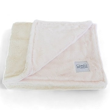 Luxury Duo Baby Blanket - Pink/Ivory