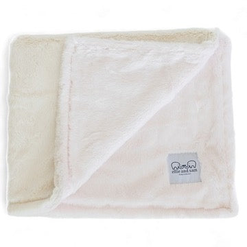 Luxury Duo Baby Blanket – Luxe | Pink-Ivory