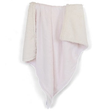 Luxury Duo Baby Blanket - Pink/Ivory