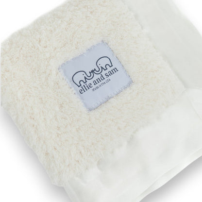 Chenille Lovey with Satin Trim - Classic | Ivory