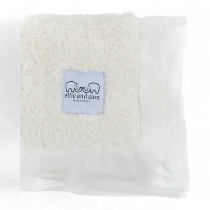Chenille Lovey with Satin Trim - Classic | Ivory