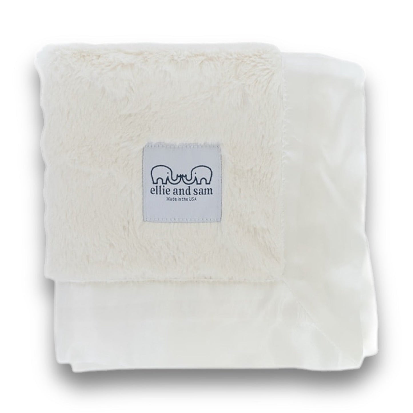 Luxury Baby Lovey with Satin Trim – Luxe | Ivory
