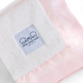 Luxury Baby Lovey Security Blanket with Satin Trim - Pink