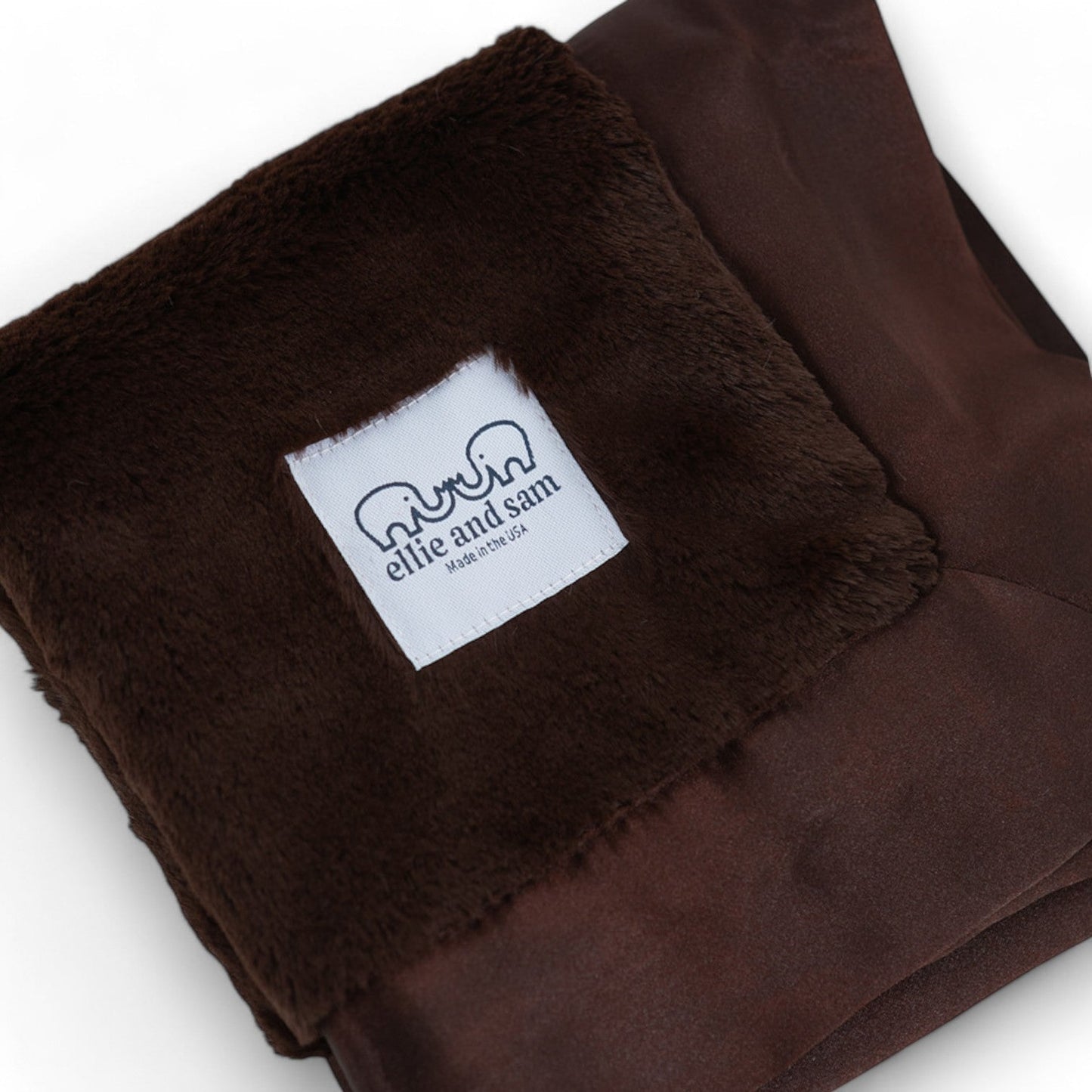 Luxury Baby Lovey with Satin Trim – Luxe | Chocolate