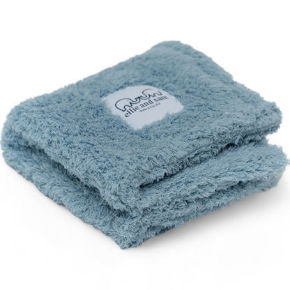 Chenille Baby Lovey Security Blanket – Classic | Powder Blue
