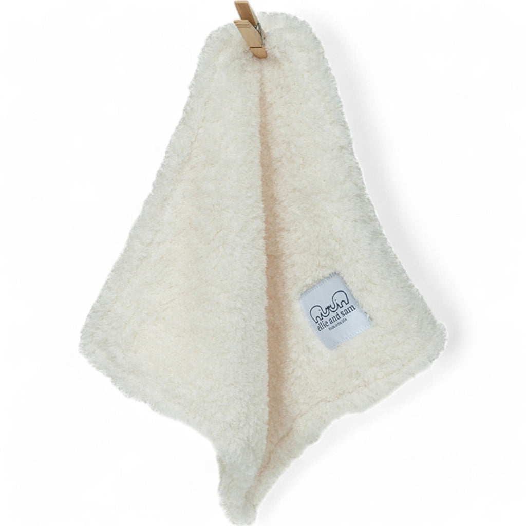Classic Chenille Baby Lovey Security Blanket – Ivory