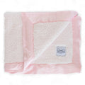 Classic Chenille Baby Blanket with Satin Trim - Pink