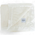 Luxury Baby Blanket with Satin Trim - Ivory