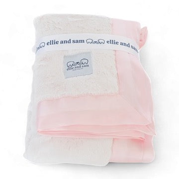 Luxury Baby Blanket with Satin Trim – Luxe | Pink