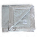 Luxury Baby Blanket with Satin Trim - Silver