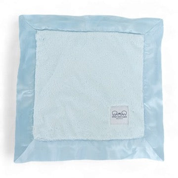 Luxury Baby Lovey with Satin Trim – Luxe | Blue