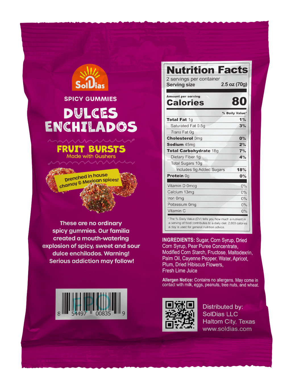 Dulces Enchilados - Spicy Gushers 5 oz