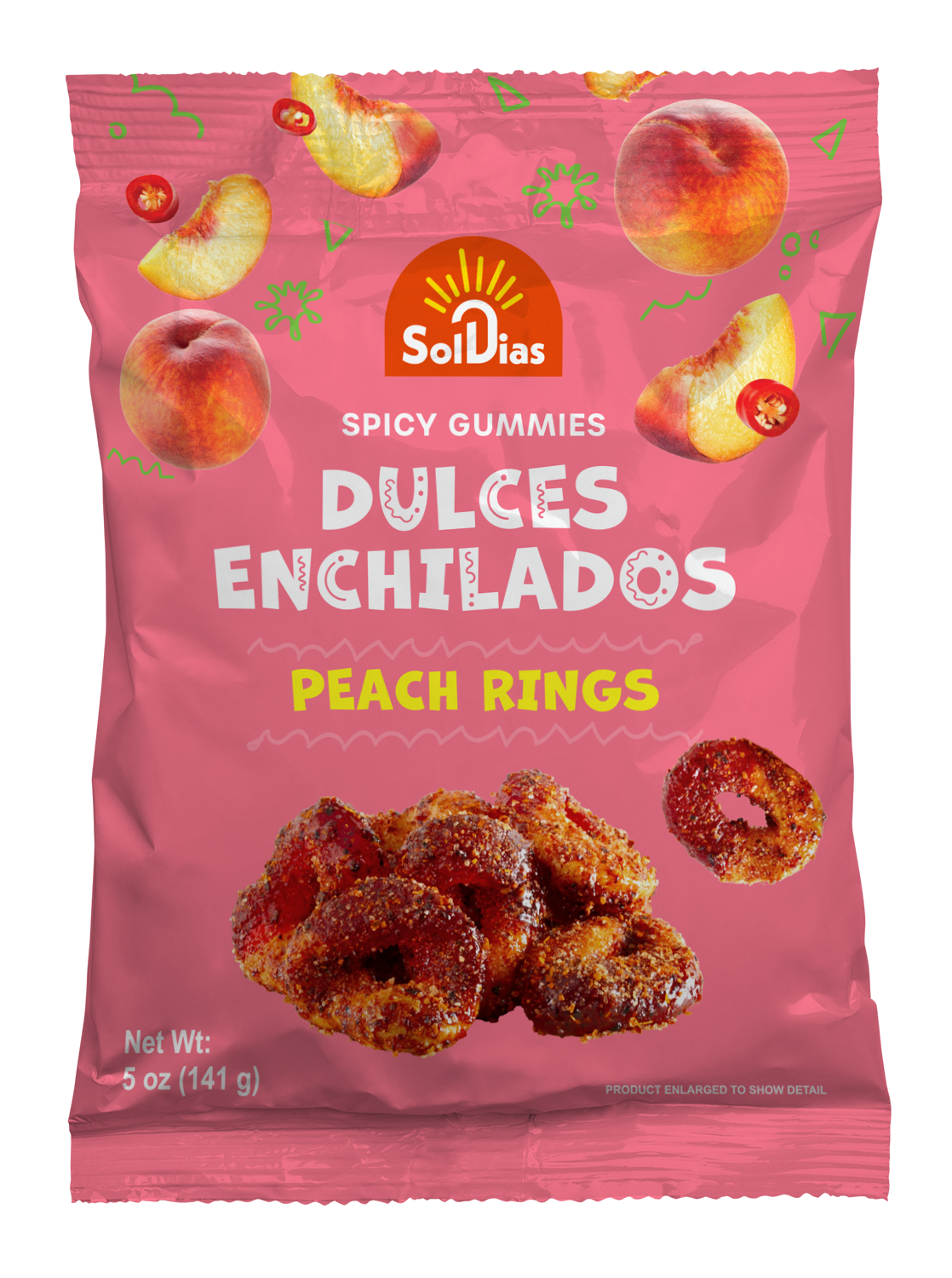 Dulces Enchilados - Spicy Peach Rings 5 oz