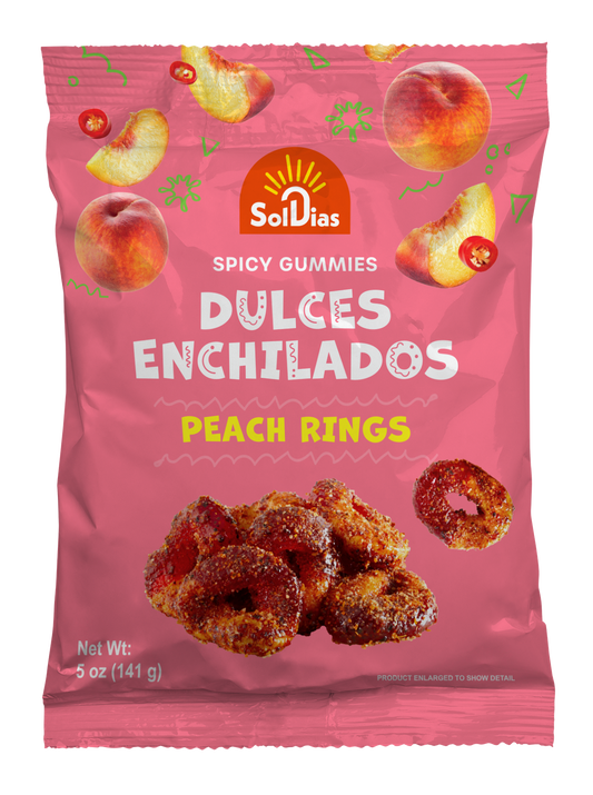 Dulces Enchilados - Spicy Peach Rings 5 oz