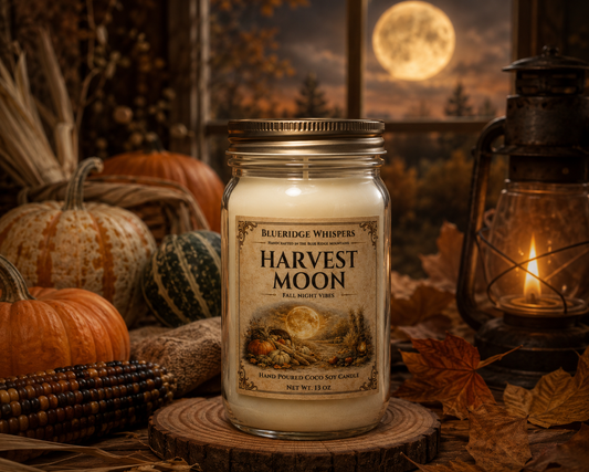 Hollow Harvest Moon | Hand-Poured Autumn Evening Candle