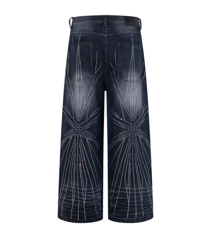 STAR RHINESTONE DENIM