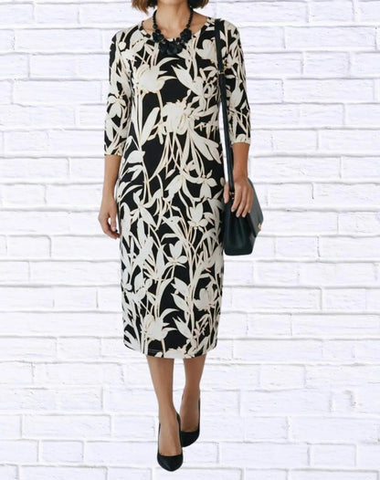 Floral Knit Midi Dress