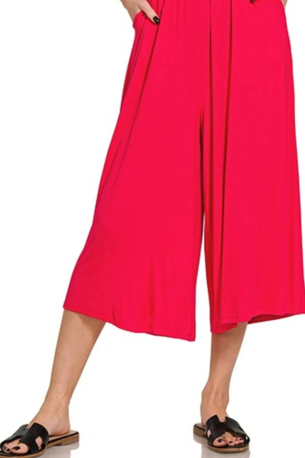Zenana Double Layered Strapless Tube Top Jumpsuit