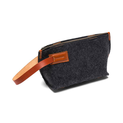 Felt and Leather Travel Kit