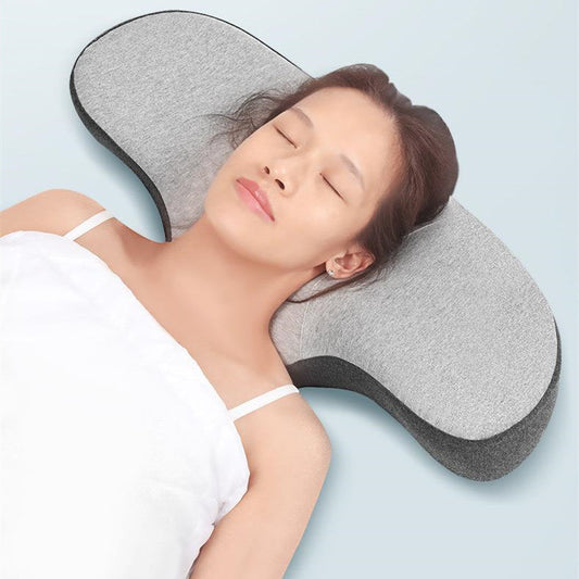 Memory Cotton Cervical Pillow – Low Profile Neck Support with Optional USB Heat Therapy
