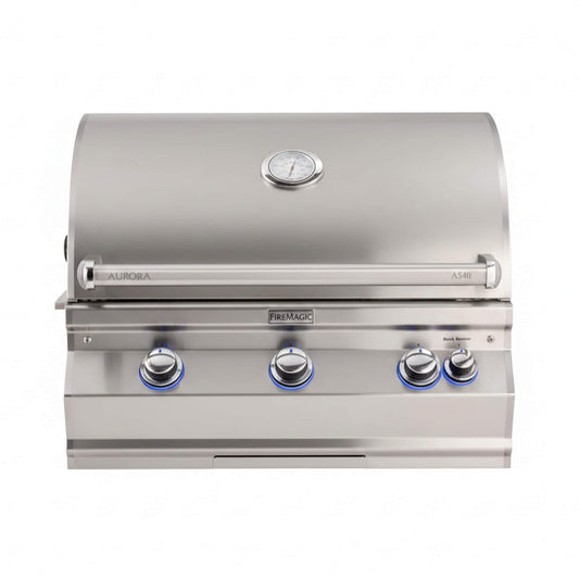 Fire Magic Aurora 36-Inch Multi-User Built-In Grill With Analog Thermometer & Rotisserie Kit [A790I-8EAN/P] (SAK42701)