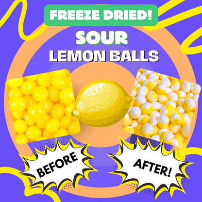 Freeze Dried Lemon Balls