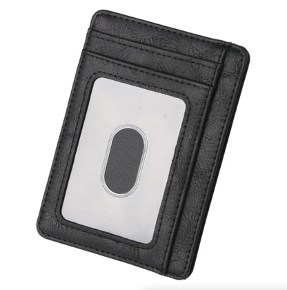 Leather Slim Wallet Credit Card Holder RFID Blocking Pocket ID Money USA