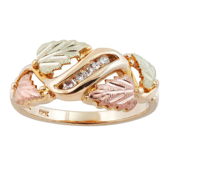 Four Diamond - Black Hills Gold Ladies Ring