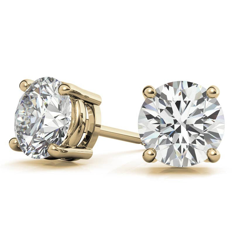 3.00 CTW Lab Grown Diamond Stud Earrings | 14k Gold | G-VS Round Cut | AGI Certified