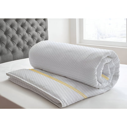 400TC Cotton Double Embroidery Sateen Microcheck Duvet Cover Set