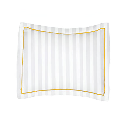 400TC Cotton Single Edge Embroidery Sateen Stripe Duvet Cover Set
