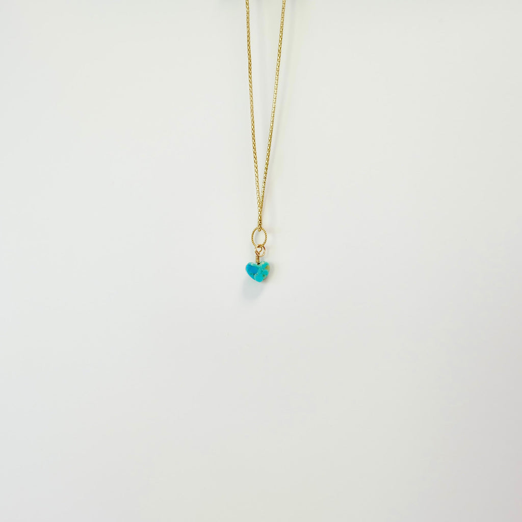 Turquoise Heart Charm