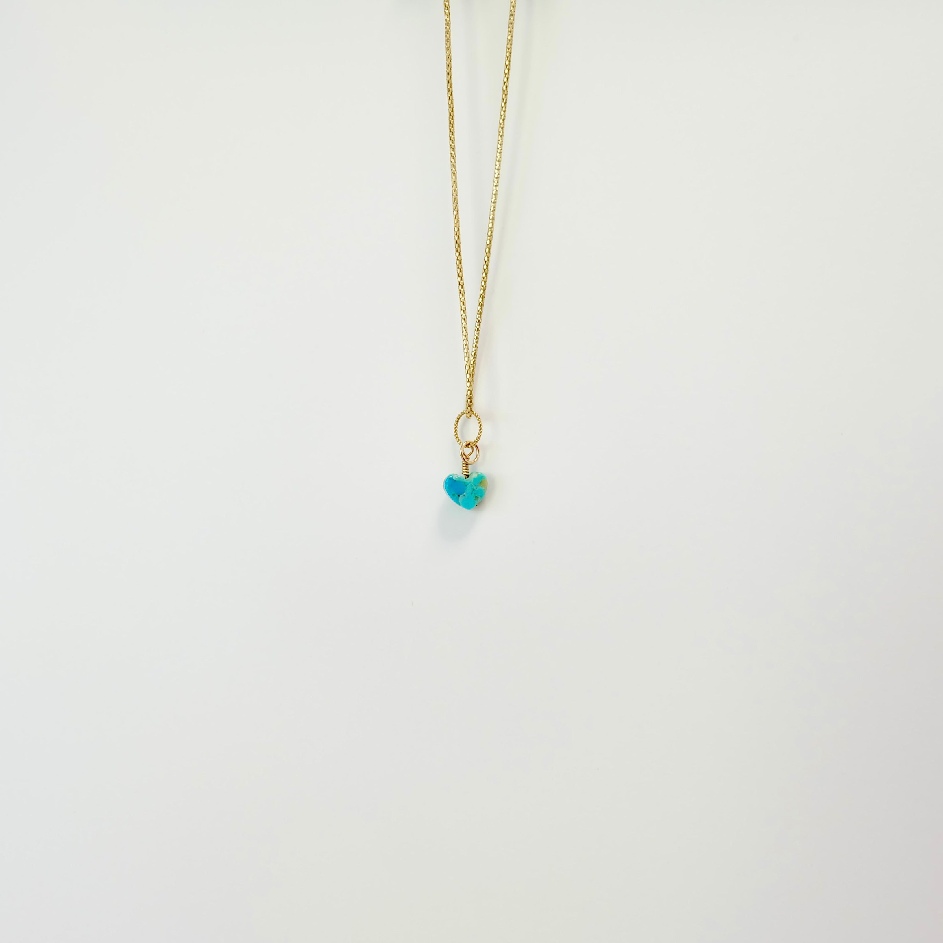Turquoise Heart Charm